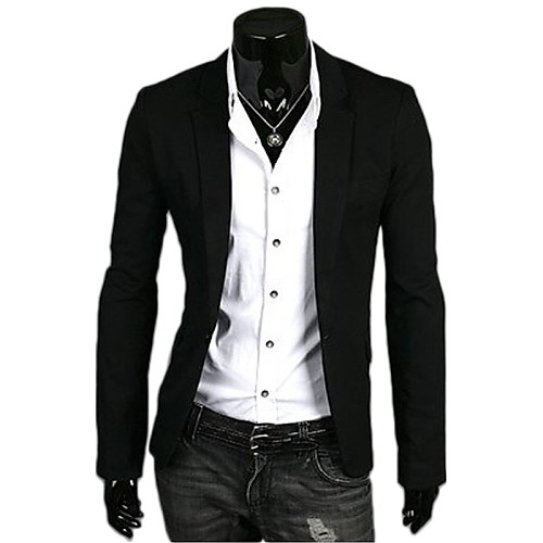 Men's Blazer Work Solid Colored Slim Polyester Men's Suit Navy Blue / Green / White / Long Sleeve / Business Casual
Men's Blazer Work Solid Colored Slim Polyester Men's Suit Navy Blue / Green / White / Long Sleeve / Business Casual