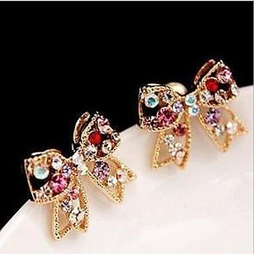 Women's Cubic Zirconia Stud Earrings Cross Bowknot Ladies Luxury Cubic Zirconia Imitation Diamond Earrings Jewelry Rainbow / Gold For
Women's Cubic Zirconia Stud Earrings Cross Bowknot Ladies Luxury Cubic Zirconia Imitation Diamond Earrings Jewelry Rainbow / Gold For