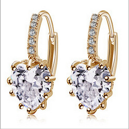 Women's Diamond Cubic Zirconia tiny diamond Drop Earrings Lever Back Earrings Solitaire Heart Love Dainty Ladies Fashion Zircon Cubic Zirconia Gold Plated Earrings Jewelry Screen Color / Gold For
Women's Diamond Cubic Zirconia tiny diamond Drop Earrings Lever Back Earrings Solitaire Heart Love Dainty Ladies Fashion Zircon Cubic Zirconia Gold Plated Earrings Jewelry Screen Color / Gold For