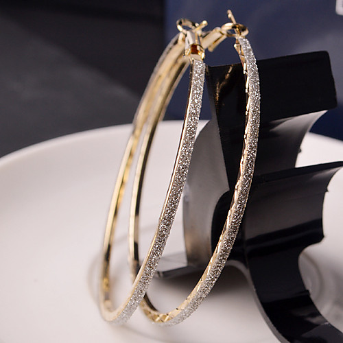 Women's Hoop Earrings Machete Ladies Elegant Fashion Blinging Italian everyday Earrings Jewelry Golden / Silver For Party Wedding Casual Daily
Women's Hoop Earrings Machete Ladies Elegant Fashion Blinging Italian everyday Earrings Jewelry Golden / Silver For Party Wedding Casual Daily