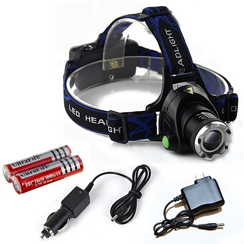 HP79 Headlamps Headlight LED Cree T6 1 Emitters 2000 lm 3 Mode with Batteries and Chargers Zoomable, Adjustable Focus, Impact Resistant Camping / Hiking / Caving, Everyday Use, Police / Military
HP79 Headlamps Headlight LED Cree T6 1 Emitters 2000 lm 3 Mode with Batteries and Chargers Zoomable, Adjustable Focus, Impact Resistant Camping / Hiking / Caving, Everyday Use, Police / Military