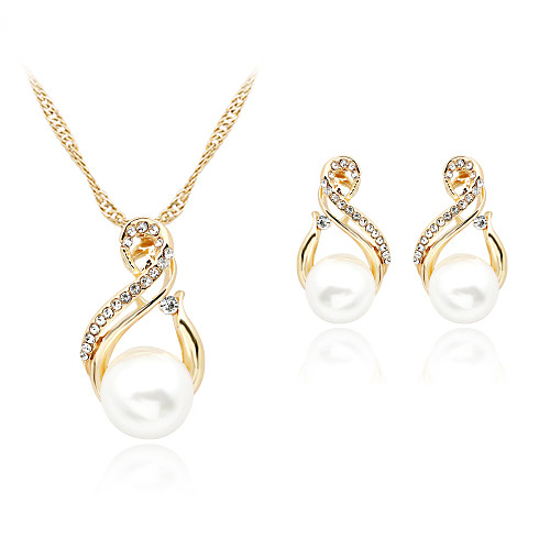 Women's Pearl Jewelry Set Drop Earrings Pendant Necklace Roses Ladies Elegant Bridal Pearl Imitation Pearl Rhinestone Earrings Jewelry White For Party Wedding Daily Masquerade Engagement Party Prom
Women's Pearl Jewelry Set Drop Earrings Pendant Necklace Roses Ladies Elegant Bridal Pearl Imitation Pearl Rhinestone Earrings Jewelry White For Party Wedding Daily Masquerade Engagement Party Prom