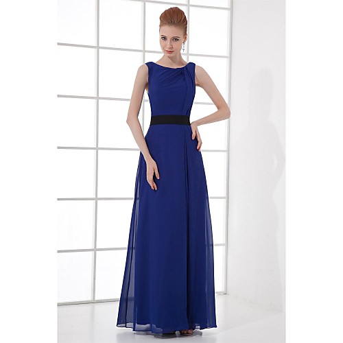 Sheath / Column Open Back Formal Evening Dress Scoop Neck Sleeveless Ankle Length Chiffon with Sash / Ribbon Draping Side Draping 2021
Sheath / Column Open Back Formal Evening Dress Scoop Neck Sleeveless Ankle Length Chiffon with Sash / Ribbon Draping Side Draping 2021