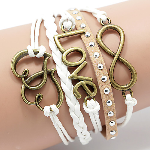 Women's Rivet Leather Bracelet Layered woven Heart Love Infinity Ladies Basic Fashion Multi Layer Leather Bracelet Jewelry Coffee For Christmas Gifts Party Wedding Casual Daily Sports
Women's Rivet Leather Bracelet Layered woven Heart Love Infinity Ladies Basic Fashion Multi Layer Leather Bracelet Jewelry Coffee For Christmas Gifts Party Wedding Casual Daily Sports