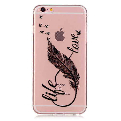 Phone Case For Apple Back Cover iPhone 6s Plus iPhone 6s iPhone 6 Plus iPhone 6 Transparent Pattern Feathers Soft TPU
Phone Case For Apple Back Cover iPhone 6s Plus iPhone 6s iPhone 6 Plus iPhone 6 Transparent Pattern Feathers Soft TPU
