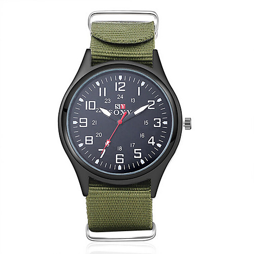 Men's Military Watch Wrist Watch field watch Quartz Black / Green 30 m Water Resistant / Waterproof Analog Charm Aristo - Black Green One Year Battery Life / SODA AG4
Men's Military Watch Wrist Watch field watch Quartz Black / Green 30 m Water Resistant / Waterproof Analog Charm Aristo - Black Green One Year Battery Life / SODA AG4