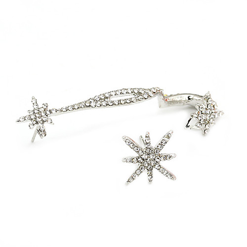 Women's Ear Cuff Mismatched cuff Snowflake Ladies Personalized Fashion Rhinestone Imitation Diamond Earrings Jewelry Silver For Party Daily Casual
Women's Ear Cuff Mismatched cuff Snowflake Ladies Personalized Fashion Rhinestone Imitation Diamond Earrings Jewelry Silver For Party Daily Casual
