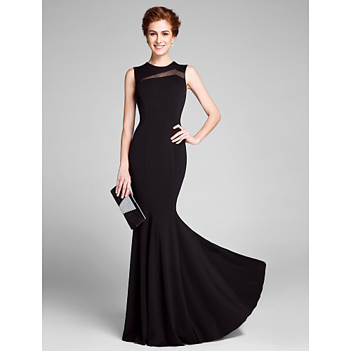 Mermaid / Trumpet Mother of the Bride Dress Jewel Neck Floor Length Jersey Sleeveless with Pleats 2021
Mermaid / Trumpet Mother of the Bride Dress Jewel Neck Floor Length Jersey Sleeveless with Pleats 2021