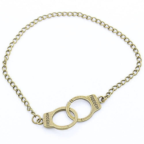 Women's Chain Bracelet Partners in Crime Interlocking Fashion Alloy Bracelet Jewelry Dark Yellow / Silver For Daily
Women's Chain Bracelet Partners in Crime Interlocking Fashion Alloy Bracelet Jewelry Dark Yellow / Silver For Daily