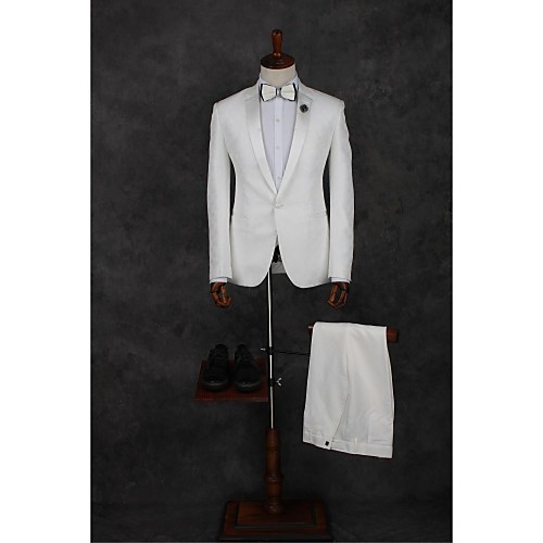 Men's Suits Notch Tailored Fit Single Breasted One-button Straight Piped Solid Colored Polyester
Men's Suits Notch Tailored Fit Single Breasted One-button Straight Piped Solid Colored Polyester