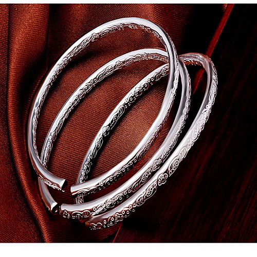 Women's Bracelet Bangles Ladies Fashion Sterling Silver Bracelet Jewelry Silver For
Women's Bracelet Bangles Ladies Fashion Sterling Silver Bracelet Jewelry Silver For