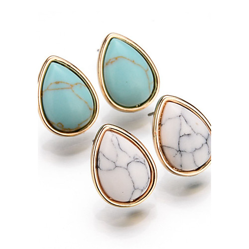 Women's Turquoise Stud Earrings Drop Earrings Drop Ladies Bohemian Fashion Vintage European Simple Style Gold Plated Turquoise Earrings Jewelry Blue / White For Party Casual Daily
Women's Turquoise Stud Earrings Drop Earrings Drop Ladies Bohemian Fashion Vintage European Simple Style Gold Plated Turquoise Earrings Jewelry Blue / White For Party Casual Daily