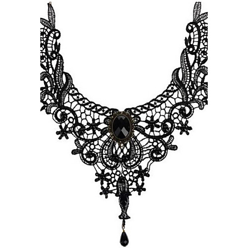 Choker Necklace Pendant Necklace Women's Beads Crystal Lace Black Ladies Personalized Tassel Gothic Vintage European Black Necklace Jewelry for Party Wedding Halloween Casual Daily Sports
Choker Necklace Pendant Necklace Women's Beads Crystal Lace Black Ladies Personalized Tassel Gothic Vintage European Black Necklace Jewelry for Party Wedding Halloween Casual Daily Sports