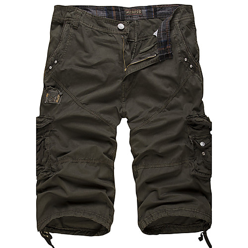 Men's Active Military Cotton Daily Holiday Going out Loose Shorts Pants Solid Colored White Black Blue / Summer / Weekend
Men's Active Military Cotton Daily Holiday Going out Loose Shorts Pants Solid Colored White Black Blue / Summer / Weekend