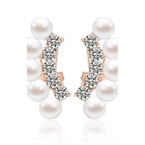 Women's Stud Earrings Drop Earrings Fashion Imitation Pearl Earrings Jewelry White / Sliver For Wedding Party Daily Casual 1pc
Women's Stud Earrings Drop Earrings Fashion Imitation Pearl Earrings Jewelry White / Sliver For Wedding Party Daily Casual 1pc
