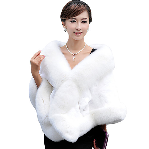 Sleeveless Capelets Faux Fur Wedding / Party Evening Women's Wrap With Feathers / Fur
Sleeveless Capelets Faux Fur Wedding / Party Evening Women's Wrap With Feathers / Fur