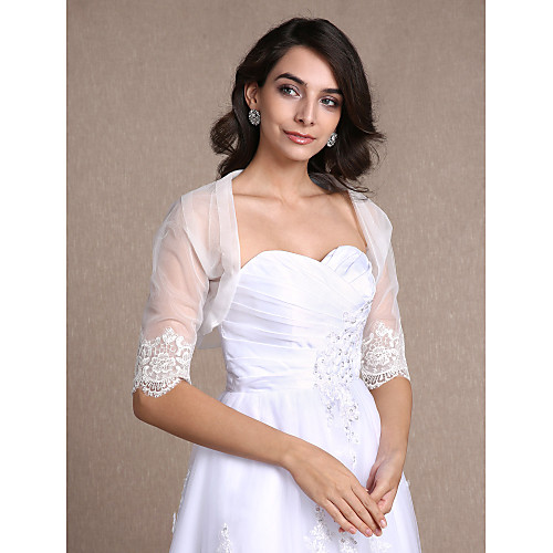 Shrugs Lace / Tulle Wedding / Party Evening / Casual Women's Wrap With Lace / Draping
Shrugs Lace / Tulle Wedding / Party Evening / Casual Women's Wrap With Lace / Draping