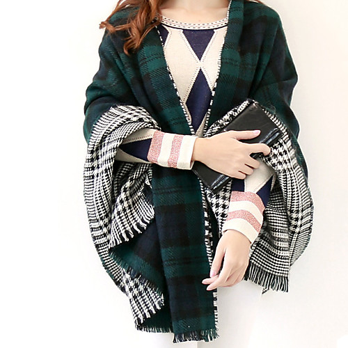 Women's Rectangle Scarf Weekend Wool Blend Scarf Plaid / Fall / Winter / Vintage
Women's Rectangle Scarf Weekend Wool Blend Scarf Plaid / Fall / Winter / Vintage