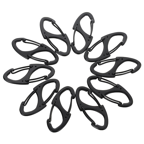 Carabiner Buckle Multitools Pocket Convenient Durable Alloy Hiking Climbing Camping 10 pcs Black Silver
Carabiner Buckle Multitools Pocket Convenient Durable Alloy Hiking Climbing Camping 10 pcs Black Silver