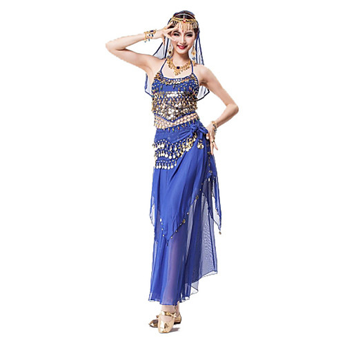 Belly Dance Top Sashes / Ribbons Gold Coin Sequin Women's Performance Sleeveless Natural Chiffon Sequined Metal / Sexy Global Gals
Belly Dance Top Sashes / Ribbons Gold Coin Sequin Women's Performance Sleeveless Natural Chiffon Sequined Metal / Sexy Global Gals