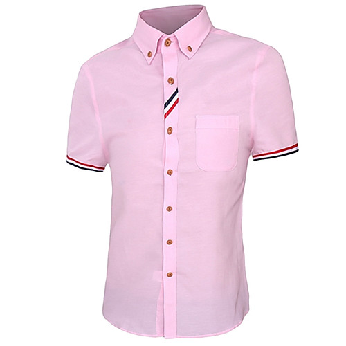 Men's Shirt Solid Colored Short Sleeve Daily Tops Business Casual Button Down Collar Fuchsia Blue Pink / Summer / Work
Men's Shirt Solid Colored Short Sleeve Daily Tops Business Casual Button Down Collar Fuchsia Blue Pink / Summer / Work
