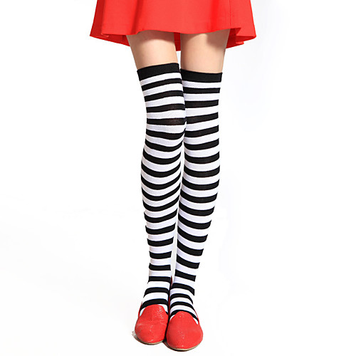 Women's Punk Lolita Lolita Vacation Dress Dress Socks / Long Stockings Striped Cotton Lolita Accessories
Women's Punk Lolita Lolita Vacation Dress Dress Socks / Long Stockings Striped Cotton Lolita Accessories