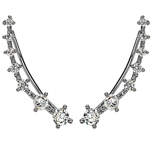 Women's Ear Cuff Climber Earrings Fashion Simple Style Hypoallergenic Rhinestone Silver Plated Imitation Diamond Earrings Jewelry Golden / Silver For Party Wedding Casual Daily
Women's Ear Cuff Climber Earrings Fashion Simple Style Hypoallergenic Rhinestone Silver Plated Imitation Diamond Earrings Jewelry Golden / Silver For Party Wedding Casual Daily