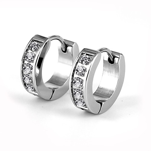Women's Men's AAA Cubic Zirconia Hoop Earrings Luxury Fashion Stainless Steel Imitation Diamond Earrings Jewelry Silver For Party Wedding Casual Daily Sports Masquerade
Women's Men's AAA Cubic Zirconia Hoop Earrings Luxury Fashion Stainless Steel Imitation Diamond Earrings Jewelry Silver For Party Wedding Casual Daily Sports Masquerade