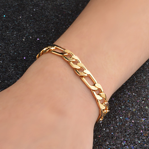 Men's Chain Bracelet Chain Necklace Figaro Fashion Hip Hop 18K Gold Plated Gold Plated Yellow Gold Golden Necklace Jewelry 1pc For Party Wedding Casual Daily
Men's Chain Bracelet Chain Necklace Figaro Fashion Hip Hop 18K Gold Plated Gold Plated Yellow Gold Golden Necklace Jewelry 1pc For Party Wedding Casual Daily
