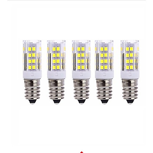 5pcs 5 W LED Corn Lights 2700-3000/6000-6500 lm E14 T 51 LED Beads SMD 2835 Warm White Cold White 220 V
5pcs 5 W LED Corn Lights 2700-3000/6000-6500 lm E14 T 51 LED Beads SMD 2835 Warm White Cold White 220 V