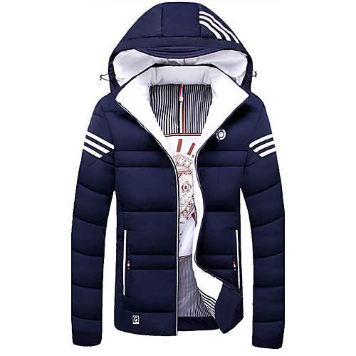 Men's Padded Daily Winter Regular Coat Hooded Regular Fit Jacket Long Sleeve Solid Colored Red Blue / Cotton / Cotton
Men's Padded Daily Winter Regular Coat Hooded Regular Fit Jacket Long Sleeve Solid Colored Red Blue / Cotton / Cotton