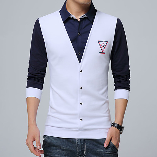 Men's Shirt Color Block Plus Size Long Sleeve Daily Tops Cotton Streetwear Wine White Black
Men's Shirt Color Block Plus Size Long Sleeve Daily Tops Cotton Streetwear Wine White Black