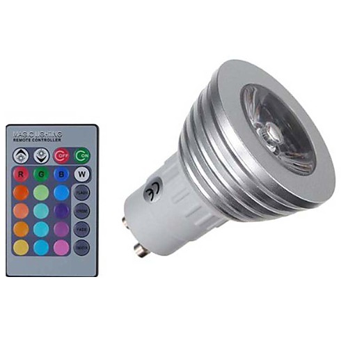 KWB 4 W LED Spotlight 400 lm E14 GU10 GU5.3(MR16) MR16 1 LED Beads COB Dimmable Remote-Controlled Decorative RGB 85-265 V / 1 pc / RoHS / CE Certified
KWB 4 W LED Spotlight 400 lm E14 GU10 GU5.3(MR16) MR16 1 LED Beads COB Dimmable Remote-Controlled Decorative RGB 85-265 V / 1 pc / RoHS / CE Certified