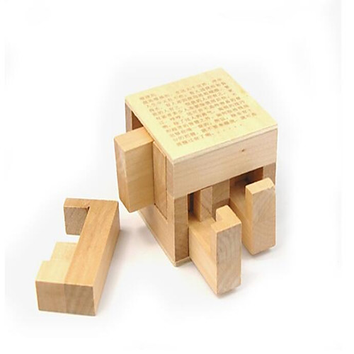 Wooden Puzzle IQ Brain Teaser Kong Ming Lock Magic Tricks Creative Novelty IQ Test Boys' Girls' Gift 1 pcs Brown / Educational Toy
Wooden Puzzle IQ Brain Teaser Kong Ming Lock Magic Tricks Creative Novelty IQ Test Boys' Girls' Gift 1 pcs Brown / Educational Toy