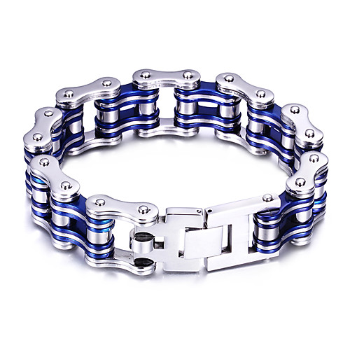 Men's Chain Bracelet Bike Personalized Fashion Stainless Steel Bracelet Jewelry Red / Blue / Black For Party Anniversary Casual Daily
Men's Chain Bracelet Bike Personalized Fashion Stainless Steel Bracelet Jewelry Red / Blue / Black For Party Anniversary Casual Daily