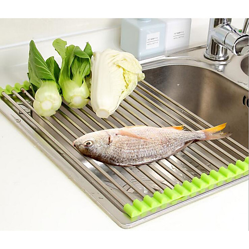 Vegetable Drainer Roll Up Stainless Steel Sink Dryer Rack Foldable Holder Kitchen
Vegetable Drainer Roll Up Stainless Steel Sink Dryer Rack Foldable Holder Kitchen