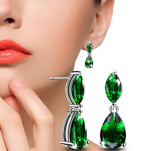 Crystal AAA Cubic Zirconia Drop Earrings Ball Earrings Solitaire Two Stone Mood Ladies Blinging everyday Cubic Zirconia Earrings Jewelry Green / Silver For Wedding Party Daily Casual Masquerade
Crystal AAA Cubic Zirconia Drop Earrings Ball Earrings Solitaire Two Stone Mood Ladies Blinging everyday Cubic Zirconia Earrings Jewelry Green / Silver For Wedding Party Daily Casual Masquerade