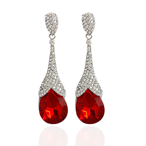 Women's Drop Earrings Hoop Earrings Regular Rhinestone Earrings Jewelry Red / Green / Blue For Wedding Party Casual 1pc
Women's Drop Earrings Hoop Earrings Regular Rhinestone Earrings Jewelry Red / Green / Blue For Wedding Party Casual 1pc