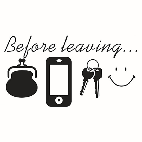 Fashion / Cartoon / Words & Quotes Wall Stickers Words & Quotes Wall Stickers Decorative Wall Stickers, Vinyl Home Decoration Wall Decal Wall / Glass / Bathroom Decoration 1 / Washable / Removable
Fashion / Cartoon / Words & Quotes Wall Stickers Words & Quotes Wall Stickers Decorative Wall Stickers, Vinyl Home Decoration Wall Decal Wall / Glass / Bathroom Decoration 1 / Washable / Removable