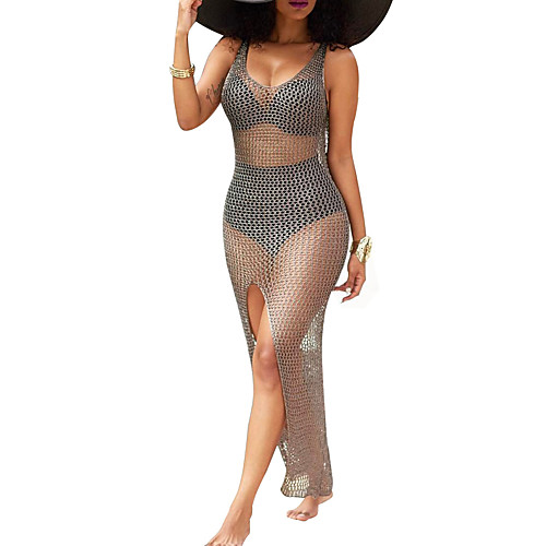 Women's Bodycon Maxi long Dress Gray Sleeveless Solid Colored Split Mesh Summer Round Neck Holiday Beach Skinny S M L XL / Super Sexy
Women's Bodycon Maxi long Dress Gray Sleeveless Solid Colored Split Mesh Summer Round Neck Holiday Beach Skinny S M L XL / Super Sexy