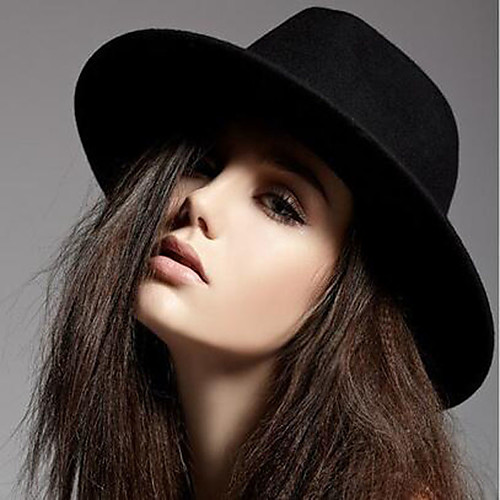 Women's Bucket Hat Wedding Daily Formal Solid Colored Wine Black Hat / Winter / Vintage
Women's Bucket Hat Wedding Daily Formal Solid Colored Wine Black Hat / Winter / Vintage