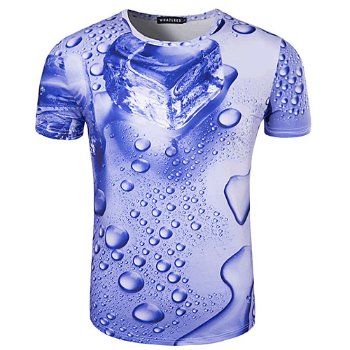 Men's T shirt Print Short Sleeve Daily Tops Basic Round Neck Blue / Sports / Summer
Men's T shirt Print Short Sleeve Daily Tops Basic Round Neck Blue / Sports / Summer