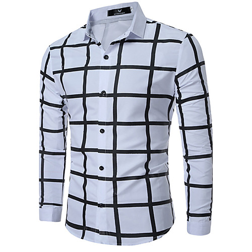 Men's Shirt Plaid Solid Colored Color Block Plus Size Long Sleeve Daily Tops White Black Wine
Men's Shirt Plaid Solid Colored Color Block Plus Size Long Sleeve Daily Tops White Black Wine