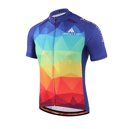 Miloto Women's Men's Short Sleeve Cycling Jersey Summer Coolmax Gradient Bike Jersey Top Mountain Bike MTB Road Bike Cycling Back Pocket Sweat wicking Sports Clothing Apparel / Stretchy
Miloto Women's Men's Short Sleeve Cycling Jersey Summer Coolmax Gradient Bike Jersey Top Mountain Bike MTB Road Bike Cycling Back Pocket Sweat wicking Sports Clothing Apparel / Stretchy