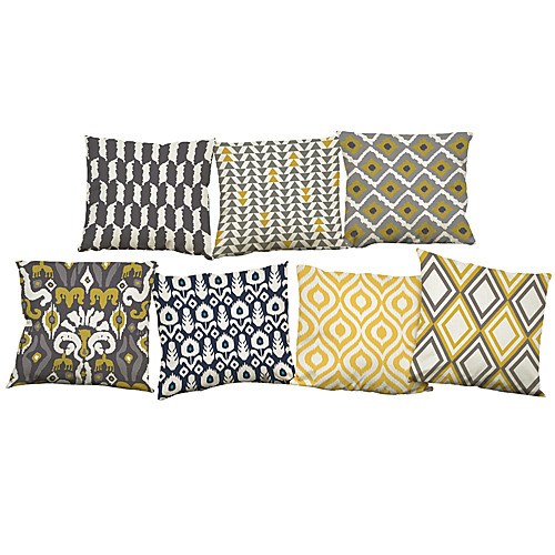 7 pcs Linen Pillow Cover Pillow Case, Solid Colored Novelty Textured Casual Modern Contemporary Office / Business
7 pcs Linen Pillow Cover Pillow Case, Solid Colored Novelty Textured Casual Modern Contemporary Office / Business