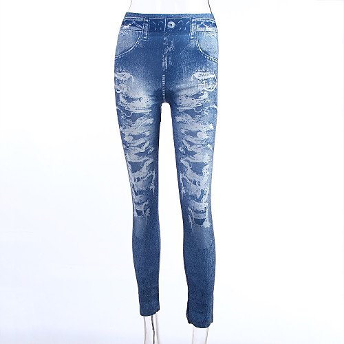 Women's Weekend Denim Legging - Floral, Fashion Mid Waist Light Blue One-Size / Skinny
Women's Weekend Denim Legging - Floral, Fashion Mid Waist Light Blue One-Size / Skinny