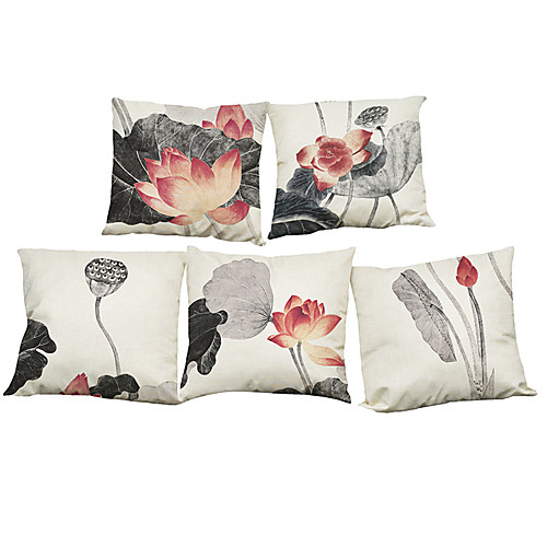 5 pcs Linen Natural / Organic Pillow Cover Pillow Case, Solid Colored Floral Plaid Casual Retro Traditional / Classic
5 pcs Linen Natural / Organic Pillow Cover Pillow Case, Solid Colored Floral Plaid Casual Retro Traditional / Classic