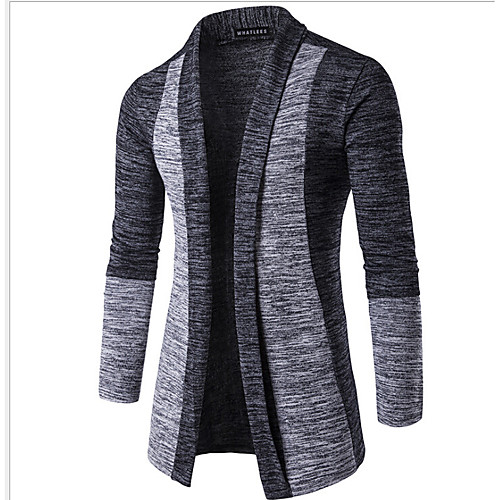Men's Color Block Cardigan Cotton Long Sleeve Regular Sweater Cardigans Spring Fall Winter Dark Gray Gray / Weekend
Men's Color Block Cardigan Cotton Long Sleeve Regular Sweater Cardigans Spring Fall Winter Dark Gray Gray / Weekend
