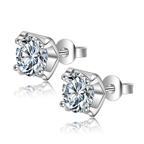 AAA Cubic Zirconia Stud Earrings Sterling Silver Earrings Jewelry Silver For Wedding Party Daily Casual
AAA Cubic Zirconia Stud Earrings Sterling Silver Earrings Jewelry Silver For Wedding Party Daily Casual