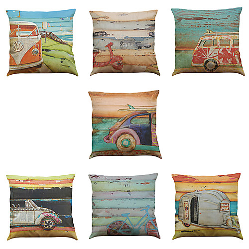 Set of 7 Faux Linen Pillow Cover Pillow Case, Solid Colored Novelty Textured Casual Modern Contemporary Throw Pillow
Set of 7 Faux Linen Pillow Cover Pillow Case, Solid Colored Novelty Textured Casual Modern Contemporary Throw Pillow